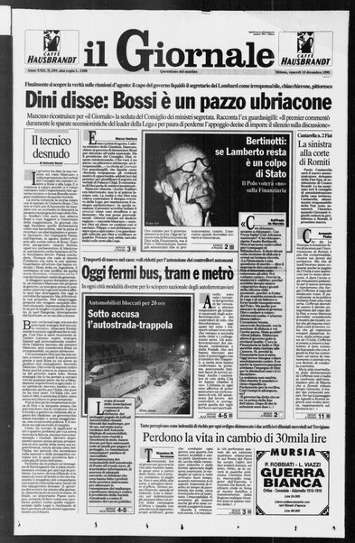 Il giornale : quotidiano del mattino